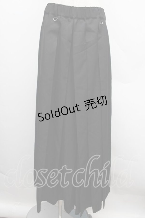 画像1: REZEN / プリーツ袴パンツ L 黒 S-25-12-12-061-LO-PA-AS-ZS (1)
