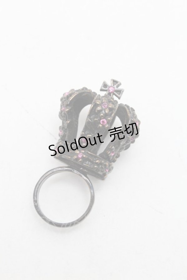 画像1: Jane Marple / 王冠リング  アンティークゴールド S-25-12-12-005-JM-AC-SZ-ZS (1)