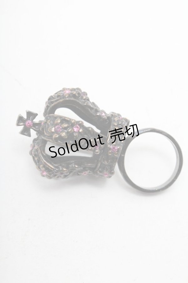 画像3: Jane Marple / 王冠リング  アンティークゴールド S-25-12-12-005-JM-AC-SZ-ZS (3)