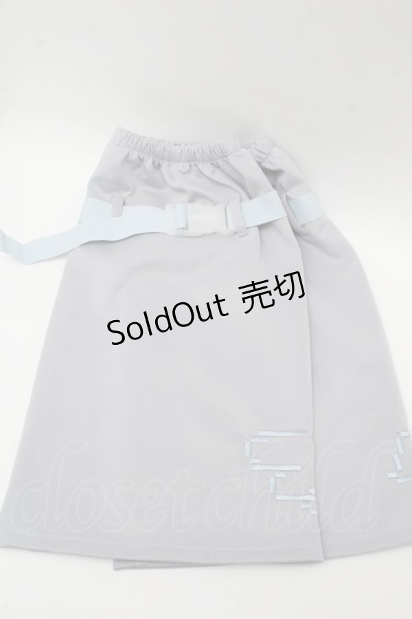 画像1: ACDC RAG / ドットネコレッグウォーマー  グレー×パステルブルー S-25-12-12-011-PU-ZA-HR-ZS (1)