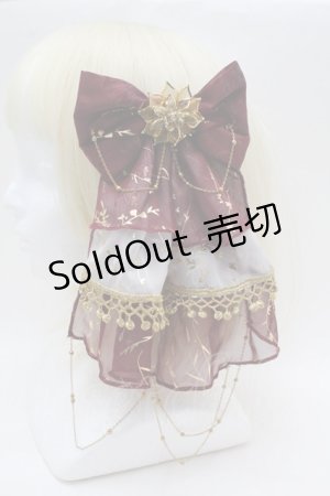 画像: LOLITA / リボンクリップ  ワイン S-25-12-12-014-LO-AC-AS-ZS