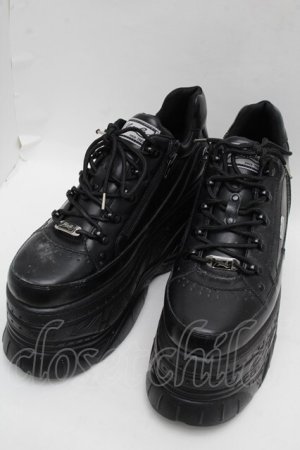 画像: YOSUKE / 厚底スニーカー 28 黒 S-25-12-12-018-PU-SH-AS-ZS