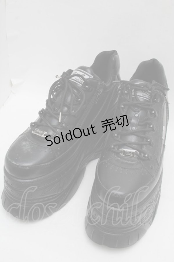 画像1: YOSUKE / 厚底スニーカー 28 黒 S-25-12-12-018-PU-SH-AS-ZS (1)