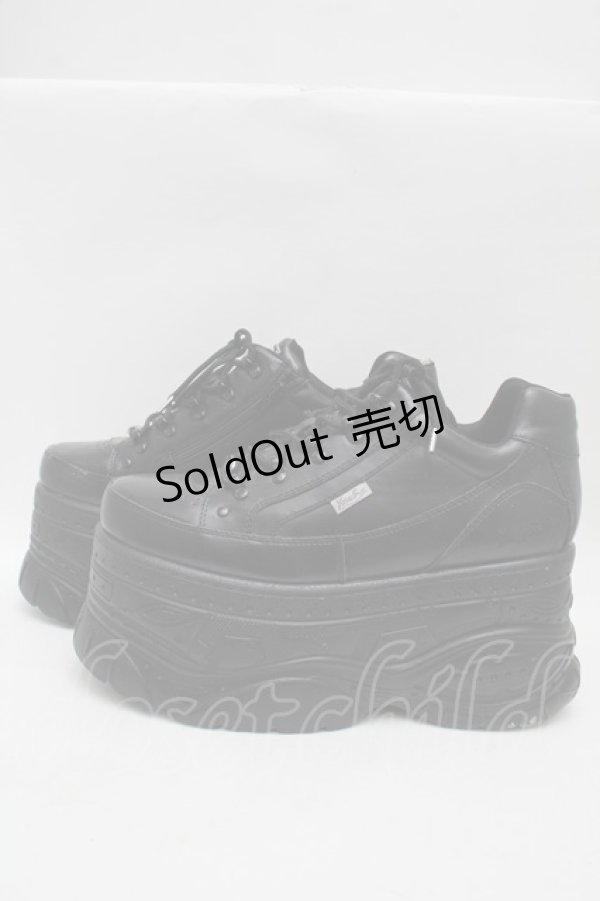 画像2: YOSUKE / 厚底スニーカー 28 黒 S-25-12-12-018-PU-SH-AS-ZS (2)