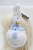 画像2: ililil / 飼ってくれるかニャ？イヤーマフ  白ｘサックス S-25-12-12-026-PU-AC-HR-ZS (2)
