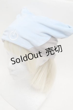 画像: PUNK / 猫耳ニット帽  サックスｘブルー S-25-12-12-028-PU-AC-HR-ZS