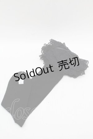 画像: metamorphose / ラッセルレースハイソックス  黒 S-25-12-13-001-ME-ZA-AS-ZS