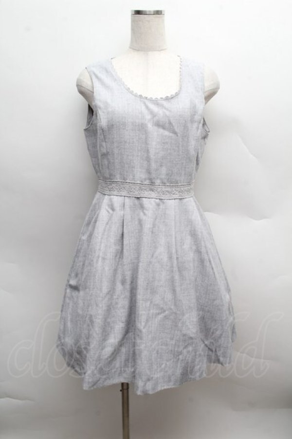 画像1: LODISPOTTO / ウエストレースワンピース  グレー S-25-12-13-042-LO-OP-AS-ZT515 (1)