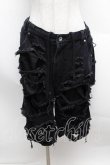 画像1: REFLEM / スタッズ付きダメージデニムハーフパンツ  黒 S-25-12-13-046-PU-PA-AS-ZS (1)