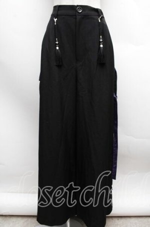 画像: REZEN / 唐草文様ジャガードジップパンツ L 黒 S-25-12-13-048-LO-PA-AS-ZS