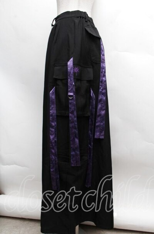 画像2: REZEN / 唐草文様ジャガードジップパンツ L 黒 S-25-12-13-048-LO-PA-AS-ZS (2)