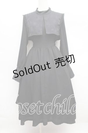 画像: MIHO MATSUDA / シスターワンピース・ライラワンピース  黒 S-25-12-13-051-GO-OP-AS-ZS