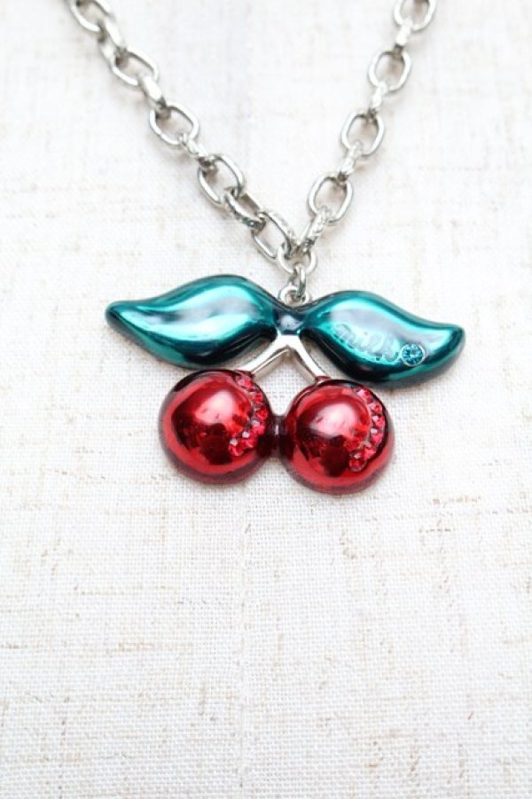 画像2: MILK / チェーンチェリーネックレス  赤 S-25-12-13-006-ML-AC-AS-ZS (2)