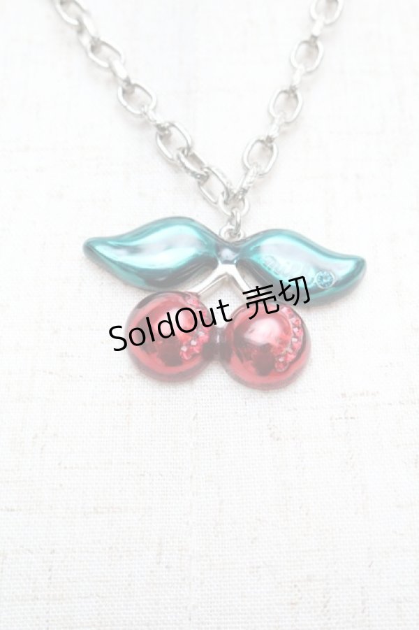 画像2: MILK / チェーンチェリーネックレス  赤 S-25-12-13-006-ML-AC-AS-ZS (2)