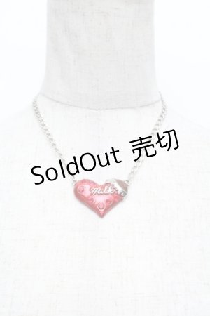 画像: MILK / ハートチョコネックレス  赤 S-25-12-13-007-ML-AC-AS-ZS
