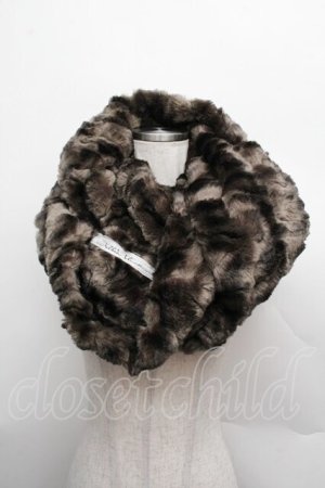 画像: alice auaa / ファーロングスヌード  ベージュ S-25-12-13-011-AA-ZA-AS-ZS