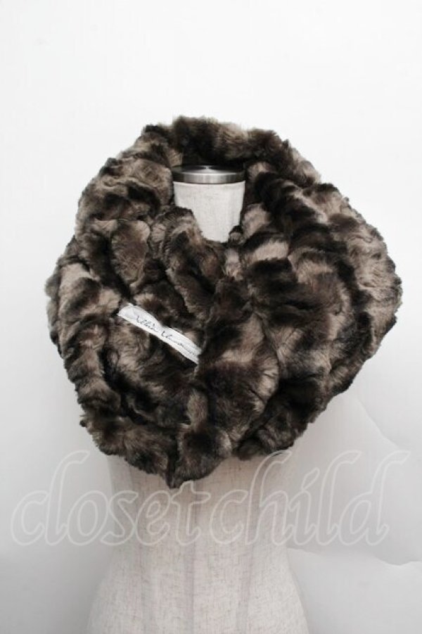 画像1: alice auaa / ファーロングスヌード  ベージュ S-25-12-13-011-AA-ZA-AS-ZS (1)