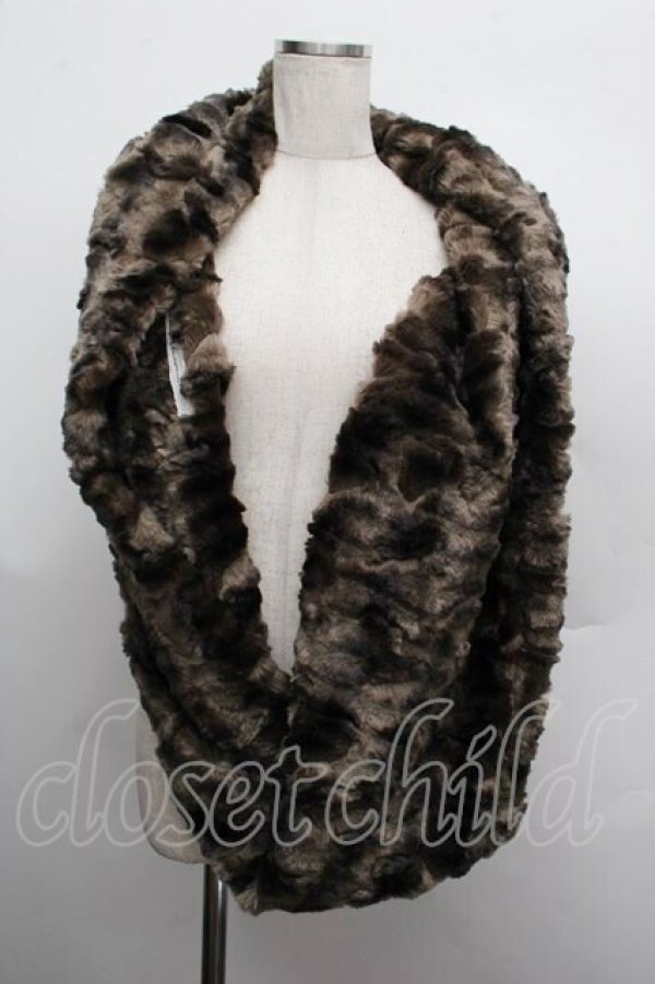 画像2: alice auaa / ファーロングスヌード  ベージュ S-25-12-13-011-AA-ZA-AS-ZS (2)