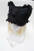 画像1: PUTUMAYO / チェーンネコ耳ハット  黒 S-25-12-13-002-PT-AC-HR-ZS (1)