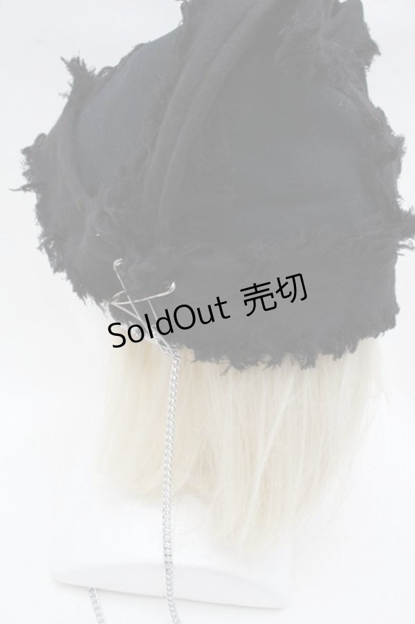 画像2: PUTUMAYO / チェーンネコ耳ハット  黒 S-25-12-13-002-PT-AC-HR-ZS (2)