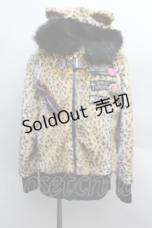 画像: MAD / ねこみみレオパードファージャケット   S-25-12-13-029-PU-JA-HR-ZS