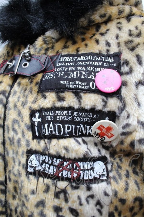 画像4: MAD / ねこみみレオパードファージャケット   S-25-12-13-029-PU-JA-HR-ZS (4)