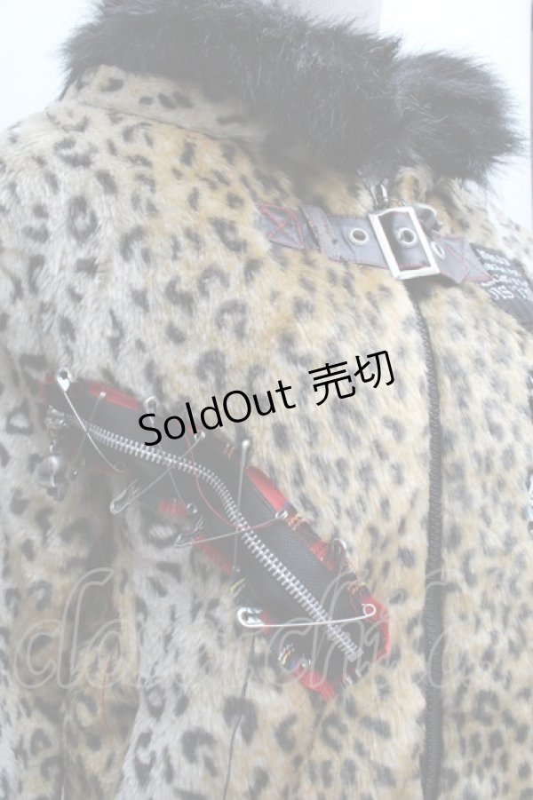 画像5: MAD / ねこみみレオパードファージャケット   S-25-12-13-029-PU-JA-HR-ZS (5)