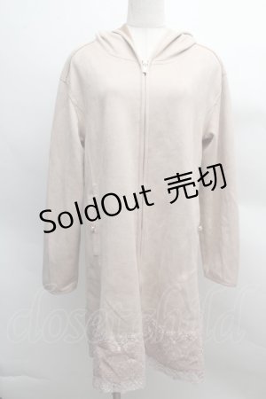 画像: axes femme / 裾レースロングパーカー   S-25-12-13-031-AX-TO-HR-ZT553