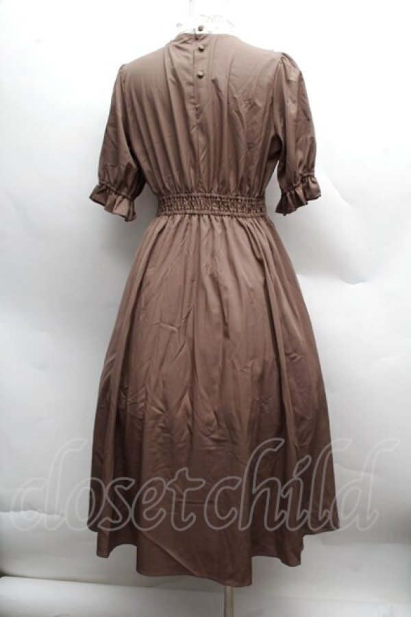 画像2: m petit by misako / ナシジムジキリカエワンピース M ブラウン S-25-12-13-035-LO-OP-AS-ZS (2)