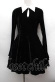 画像1: KILLSTAR / ベロアワンピース  黒 S-25-12-13-037-PU-OP-AS-ZS (1)