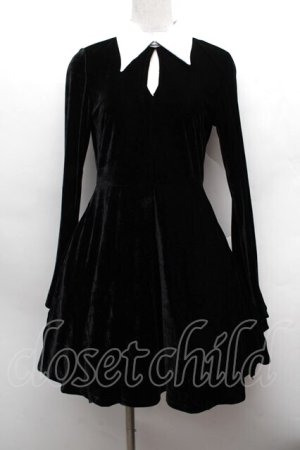 画像: KILLSTAR / ベロアワンピース  黒 S-25-12-13-037-PU-OP-AS-ZS
