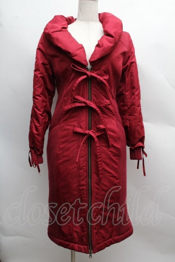 画像1: Ozz On / リブ切替ダウンジャケット  赤 S-25-12-13-040-OO-JA-HR-ZS (1)