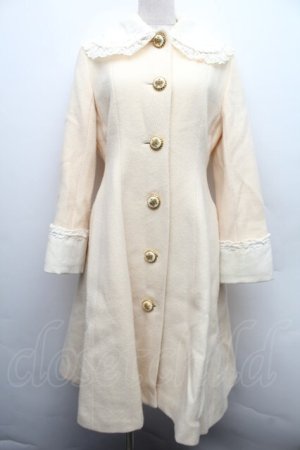 画像: Innocent World / リボンクラウンレースコート  アイボリー S-25-12-15-045-IW-CO-HR-ZS