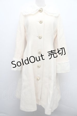 画像: Innocent World / リボンクラウンレースコート  アイボリー S-25-12-15-045-IW-CO-HR-ZS