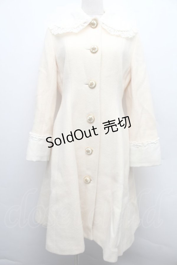 画像1: Innocent World / リボンクラウンレースコート  アイボリー S-25-12-15-045-IW-CO-HR-ZS (1)