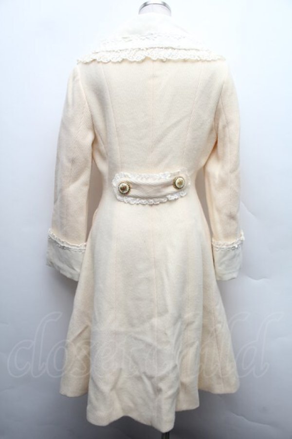 画像2: Innocent World / リボンクラウンレースコート  アイボリー S-25-12-15-045-IW-CO-HR-ZS (2)