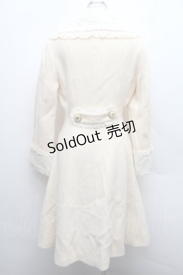 画像2: Innocent World / リボンクラウンレースコート  アイボリー S-25-12-15-045-IW-CO-HR-ZS (2)