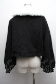 画像2: To Alice / ファー襟付きリボンコート  黒 S-25-12-15-053-LO-CO-HR-ZS (2)