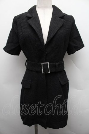 画像: EATME / テーラードミニワンピース S 黒 S-25-12-15-054-LO-OP-AS-ZS