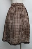 画像2: axes femme / HOUSEofTARTANコラボ/タータンチェックスカート  ブラウン S-25-12-15-061-AX-SK-AS-ZS (2)