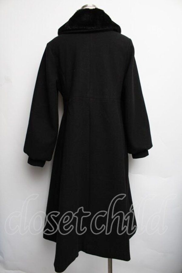 画像2: m petit by misako / AM*リボンコート  黒 S-25-12-15-064-LO-CO-HR-ZS (2)