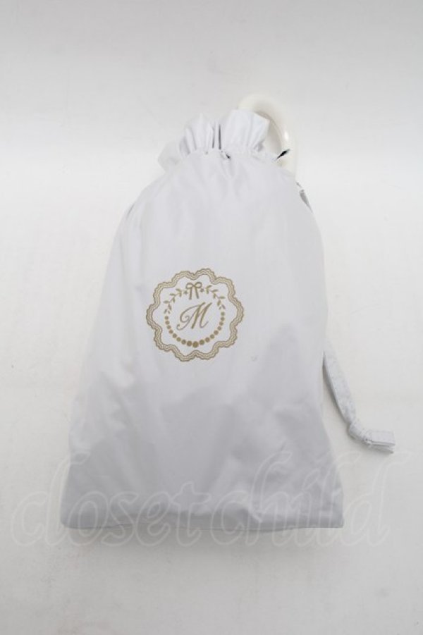 画像2: m petit by misako / 晴雨兼用折りたたみ傘  白 S-25-12-15-001-LO-ZA-HR-ZS (2)