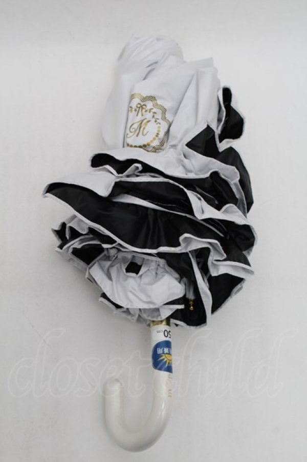 画像3: m petit by misako / 晴雨兼用折りたたみ傘  白 S-25-12-15-001-LO-ZA-HR-ZS (3)