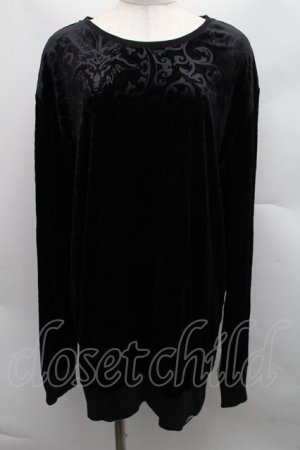 画像: KILL STAR / ベロアロングトップス  黒 S-25-12-15-011-SL-OP-AS-ZS