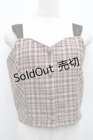 画像: axes femme / HOUSEofTARTANコラボビスチェ  ブラウン S-25-12-15-017-AX-TO-AS-ZS