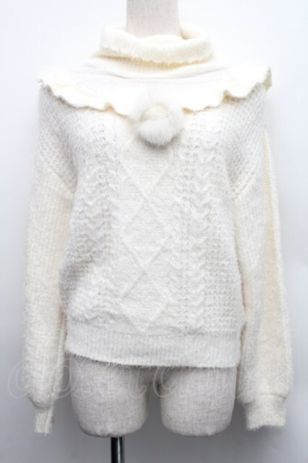 画像1: LIZ LISA / パフニットトップス  オフ S-25-12-15-019-LO-TO-HR-ZS (1)