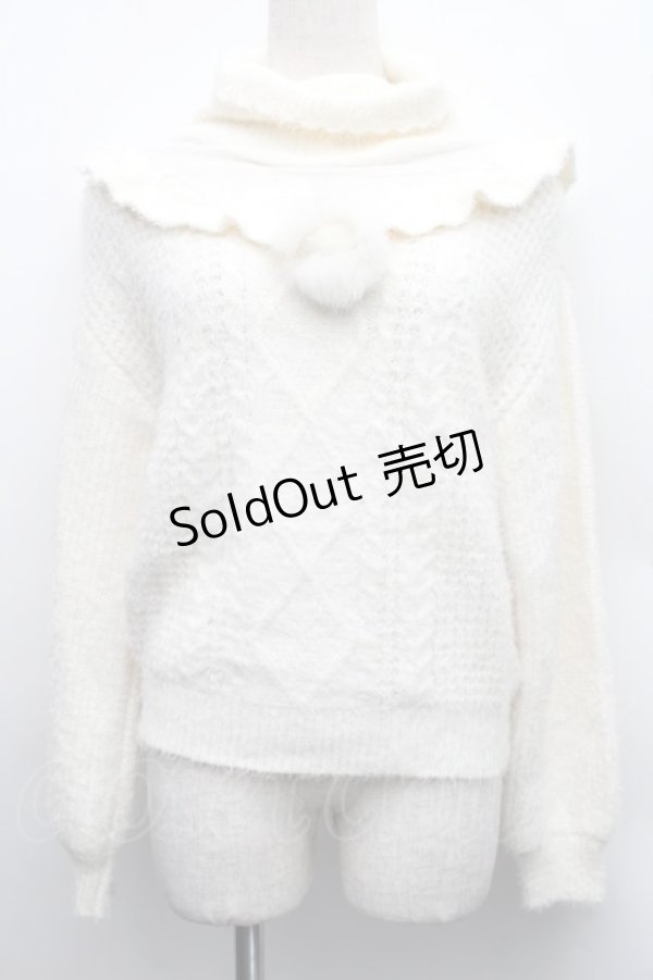 画像1: LIZ LISA / パフニットトップス  オフ S-25-12-15-019-LO-TO-HR-ZI (1)