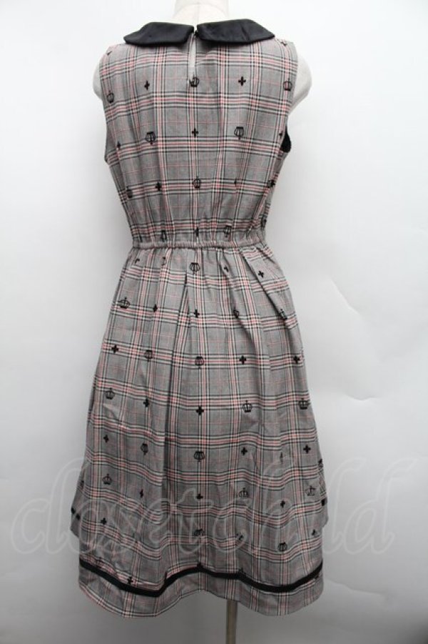 画像2: axes femme POETIQUE / クラウンフロッキージャンスカ  黒 S-25-12-15-028-AX-OP-HR-ZS (2)