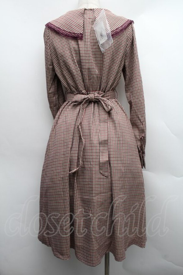 画像2: axes femme POETIQUE / ヴィンテージデザインワンピース  ブラウン S-25-12-15-029-AX-OP-HR-ZS (2)