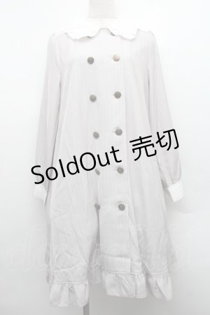 画像: axes femme POETIQUE / メッセージリボンワンピース  グレー S-25-12-15-031-AX-OP-HR-ZS